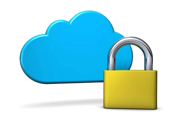 Cloud Computing Digital Security — Stock Photo, Image