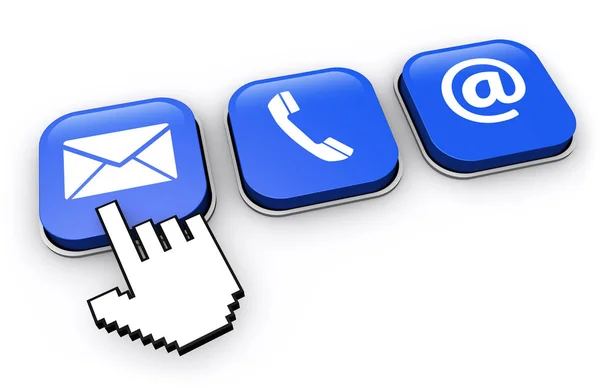 Contact Us Web Icons Button — Stock Photo, Image