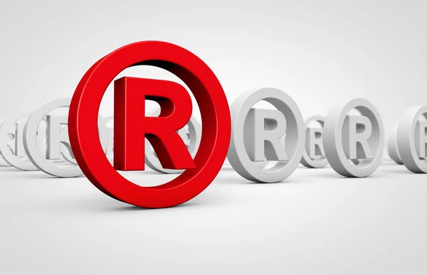 Business Registered Trademark Symbol — Stock Photo, Image