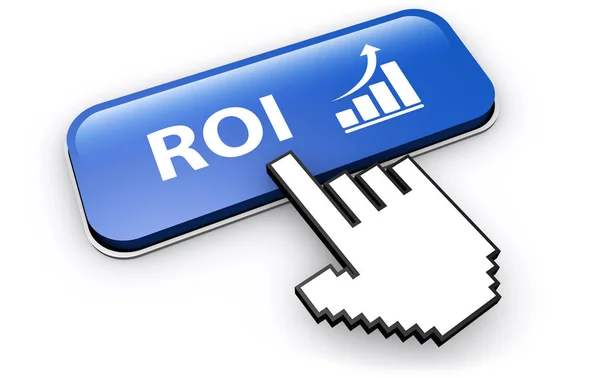 Concepto de inversión empresarial de Roi — Foto de Stock