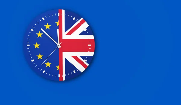 Koncepcja Brexit zegar — Zdjęcie stockowe
