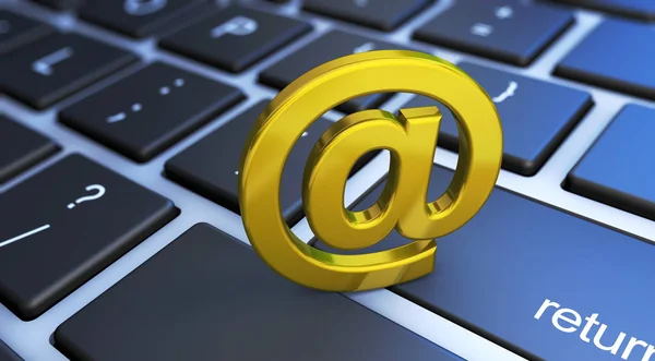 Web Contáctenos Concepto de Símbolo de Email — Foto de Stock