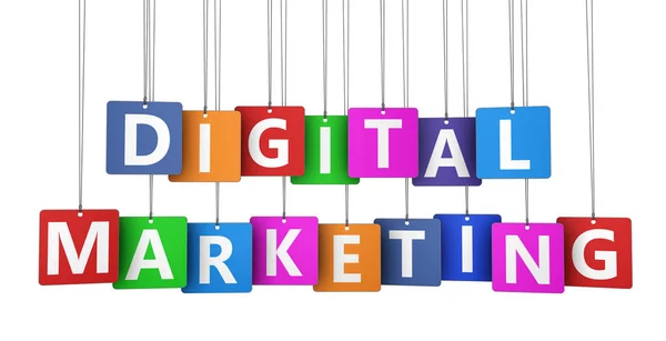 Digitale Marketing Tags — Stockfoto