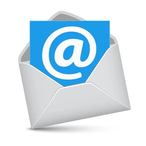 Enveloppe de courriel Icône de contact Web — Image vectorielle