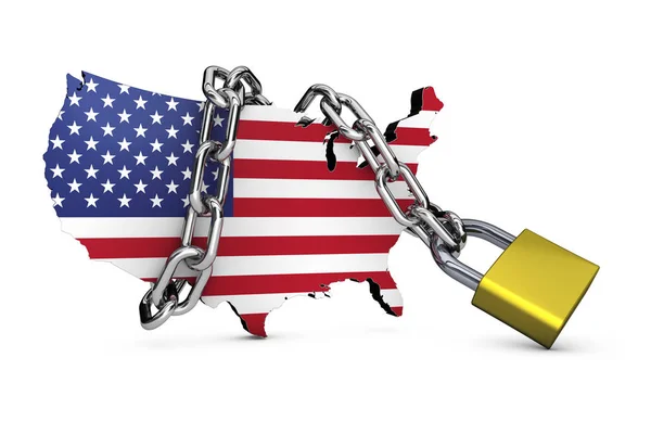 USA säkerhetskoncept — Stockfoto