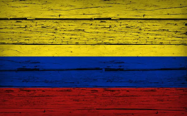 Colombia flagga Grunge bakgrund — Stockfoto