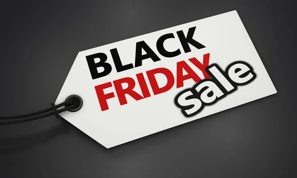 Black Friday Shopping Sale Label — Stock Photo, Image