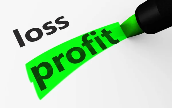 Profit Loss Concept — Stock Photo, Image