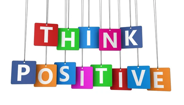 Think Positive Tags — Stock Photo, Image