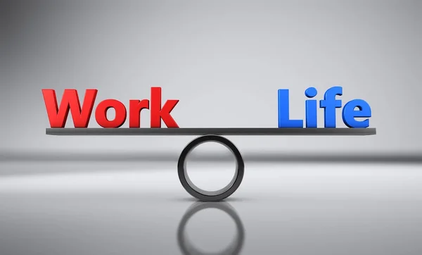 Conceito de vida de trabalho de equilíbrio — Fotografia de Stock