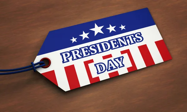 Presidents Day Label Tag — Stock Photo, Image