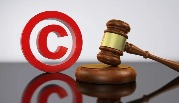 Copyright Law Symbol — Stock Photo, Image