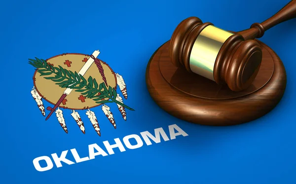 Oklahoma gesetz rechtssystem konzept — Stockfoto