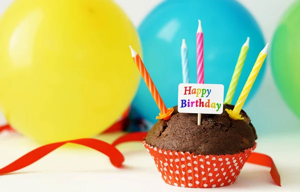 Happy Birthday Cupcake Party — Stock Photo, Image