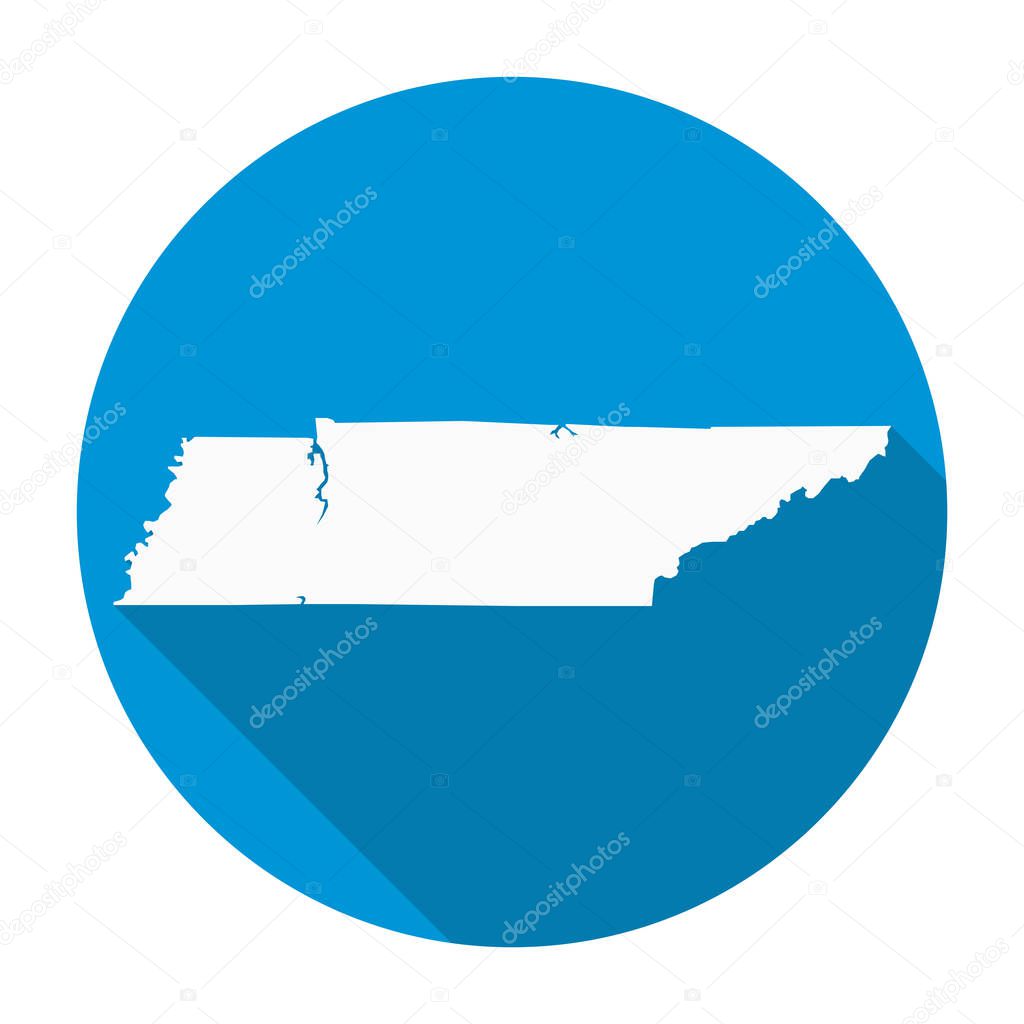 Tennessee Map Flat Icon