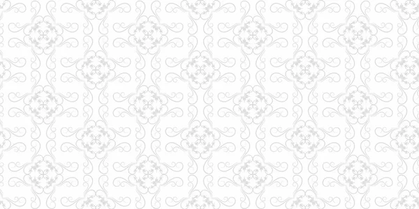 Seamless background pattern, wallpaper in vintage style for your design, grey color — Stock Vector