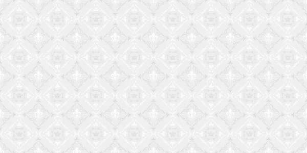 Seamless background pattern in vintage style for your design, grey color — Stock Vector