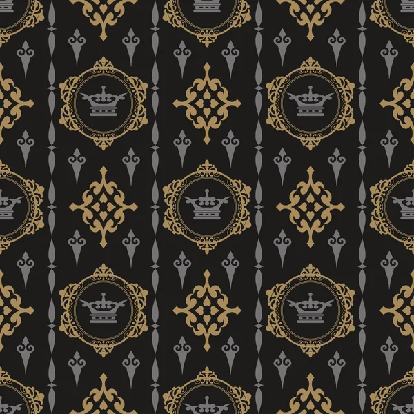Royal Background Seamless Pattern Convient Pour Couverture Livre Affiche Logo — Image vectorielle