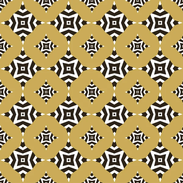 Geometryczny Bezszwowy Wzór Tekstura Tapety Kolor Zdjęciu Złoty Czarny Biały — Wektor stockowy
