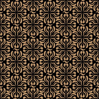 Dekoratif arka plan modeli. Geçmişe dönük görüntü. Kusursuz desen, duvar kağıdı dokusu. Vektör resmi