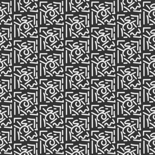 Abstrakter Geometrischer Hintergrund Nahtloses Muster Farben Schwarz Und Weiß Hintergrund — Stockvektor