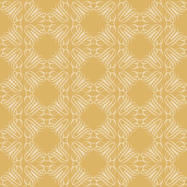 Seamless background - gold background. Decorative ornament - wallpaper. Vector illustration