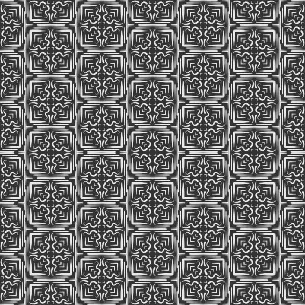 Nahtloses Muster Geometrischer Grauer Hintergrund Retro Stil Vektor — Stockvektor