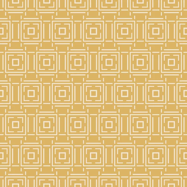 Simple Geometric Pattern Gold Background Tiles Vector Graphics — Stock Vector