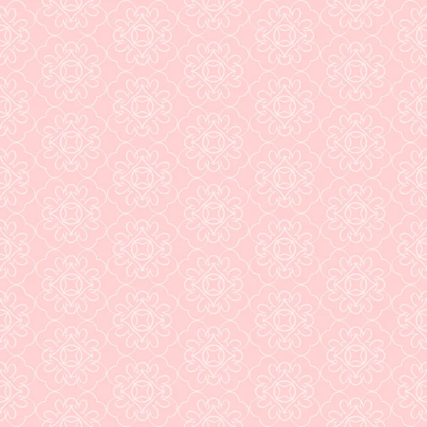 Seamless Pattern Pink Background Geometric Ornament Wallpaper Vector Illustration — Stock Vector