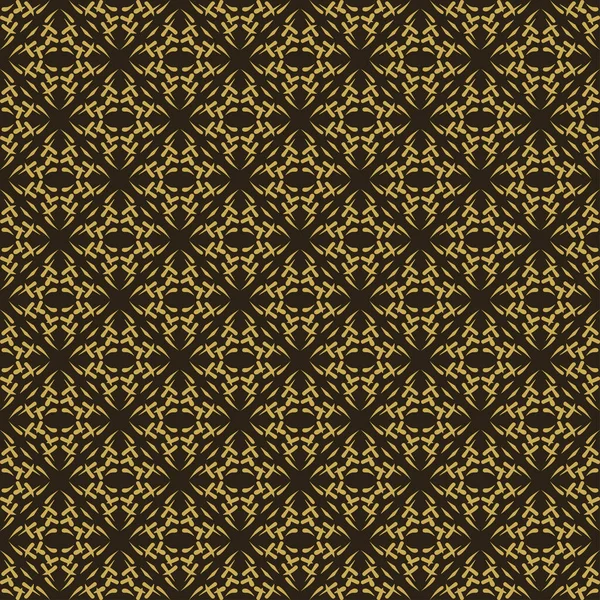 Seamless Pattern Black Gold Colors Geometric Pattern Asian Style Suitable — Stok Vektör