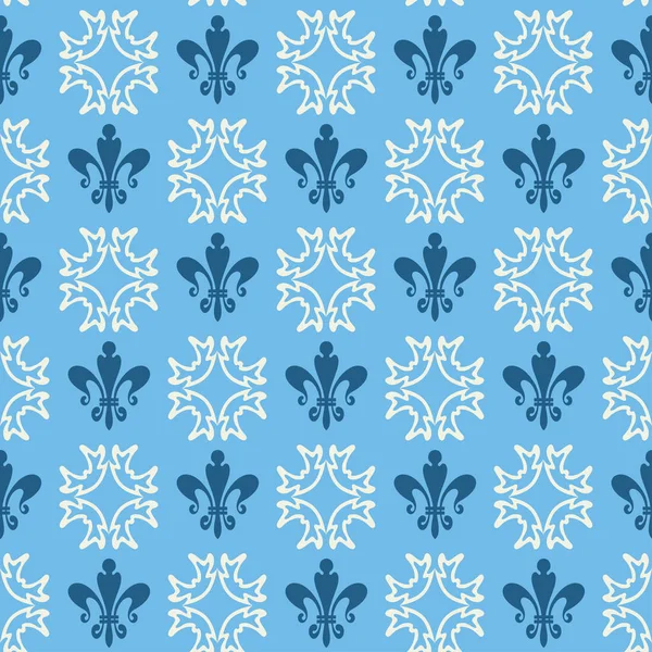 Декоративный Бесшовный Рисунок Современный Шаблон Фона Текстура Текстильного Дизайна Синий — стоковый вектор