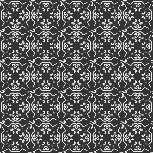 Abstract Achtergrond Zwart Met Witte Kleur Naadloos Patroon Tekenen Textuur — Stockvector