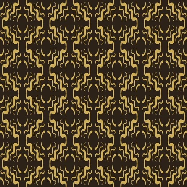 Moderne Abstrakte Hintergründe Schwarz Und Gold Farbe Nahtlose Geometrische Muster — Stockvektor
