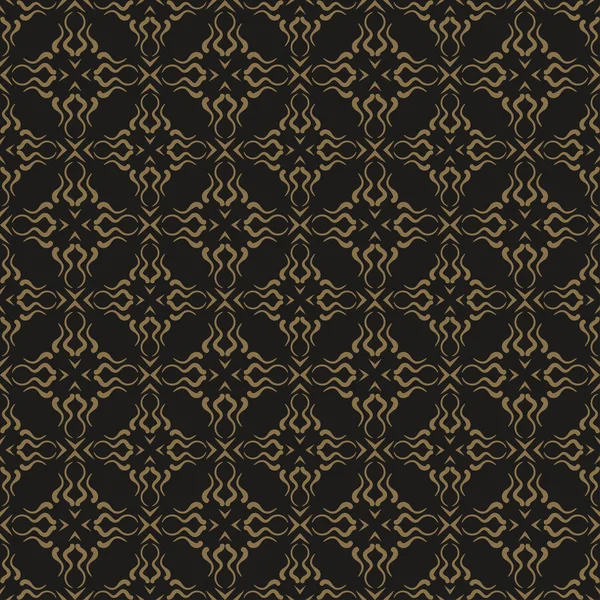 Moderne Abstrakte Hintergründe Schwarz Und Gold Farbe Dark Seamless Pattern — Stockvektor