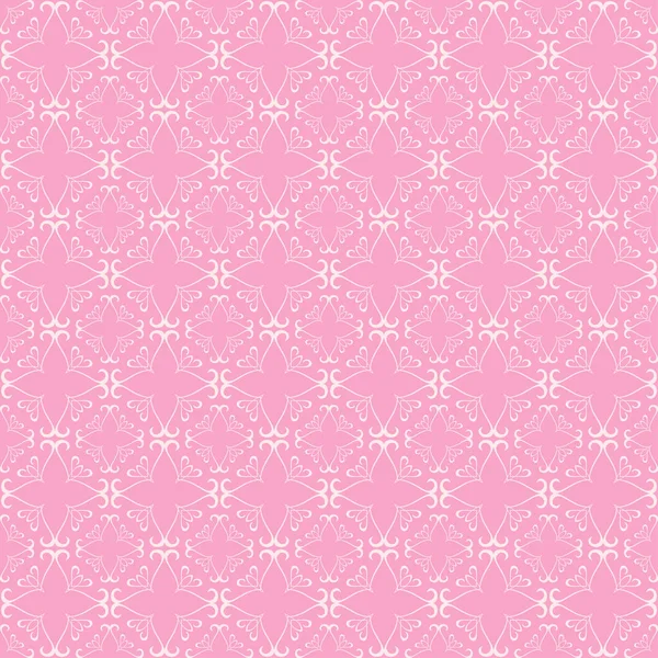 Achtergrondpatroon Roze Kleur Naadloos Geometrisch Patroon Textuur Behang Vectorafbeelding — Stockvector