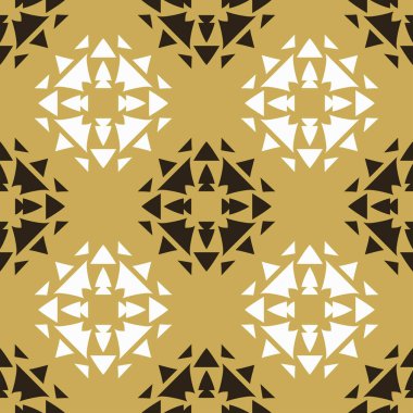 Soyut Geometrik Desen. Tasarımın için Karanlık Kusursuz Duvar Kağıdı. Vektör.