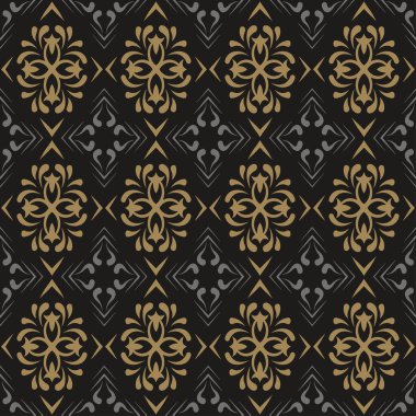 Dekoratif arka plan modeli. Kusursuz desen, duvar kağıdı dokusu. Vektör resmi.