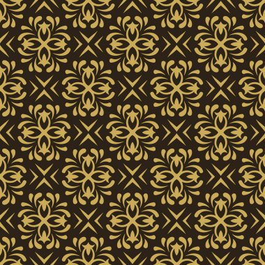 Dekoratif arka plan modeli. Modern tarzda arkaplan resmi. Kusursuz desen, duvar kağıdı dokusu. Vektör resmi.