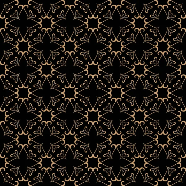 Decorative Background Pattern Dark Seamless Pattern — Stock Vector