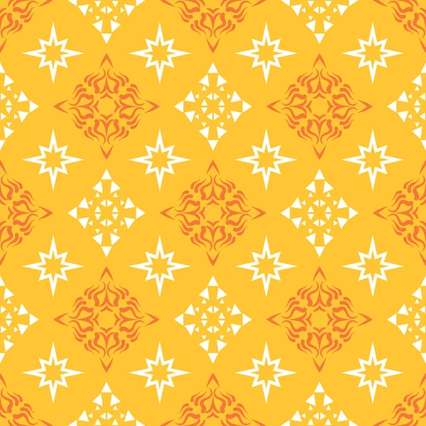 黄色の背景 シームレスなパターン テクスチャ壁紙 ベクターイラスト — ストックベクタ
