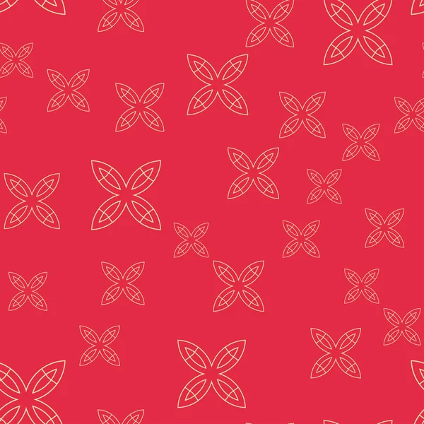 Moderne Abstrakte Hintergründe Rote Farbe Nahtlose Geometrische Muster Textur Wallpaper — Stockvektor