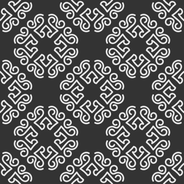 Fond Moderne Sombre Couleur Noir Blanc Modèle Géométrique Sans Couture — Image vectorielle