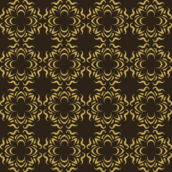 Floral Pattern Hintergrundtapete Nahtloses Muster Retro Stil — Stockvektor