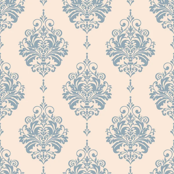 Damask Seamless Pattern Vintage Style Wallpaper Texture Vector Image — Stock Vector