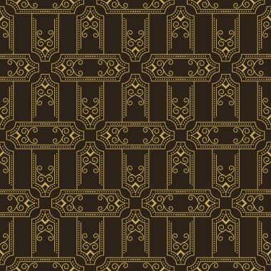 Modern stil zarif bir duvar kağıdındaki kusursuz geometrik desen tasarım vektörü grafikleriniz için