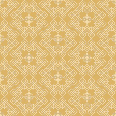 Tasarım vektörü resminiz için altın arkaplan üzerindeki zarif geometrik desen