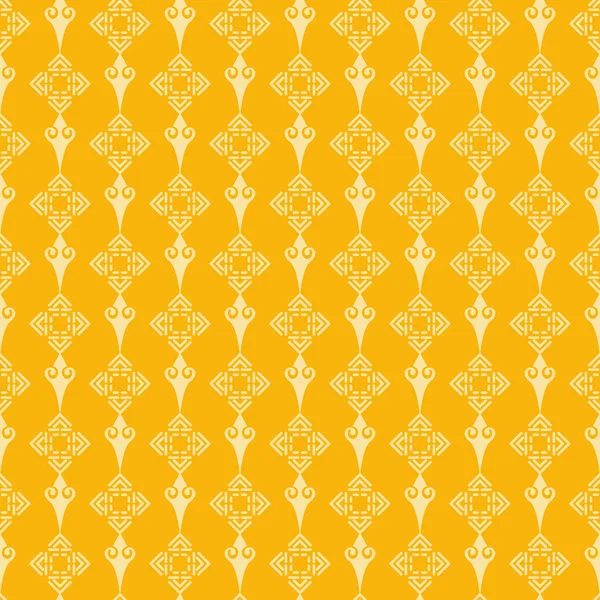 Yellow Background Vector Modern Geometric Pattern Seamless Wallpaper Interior Design — Stockvector