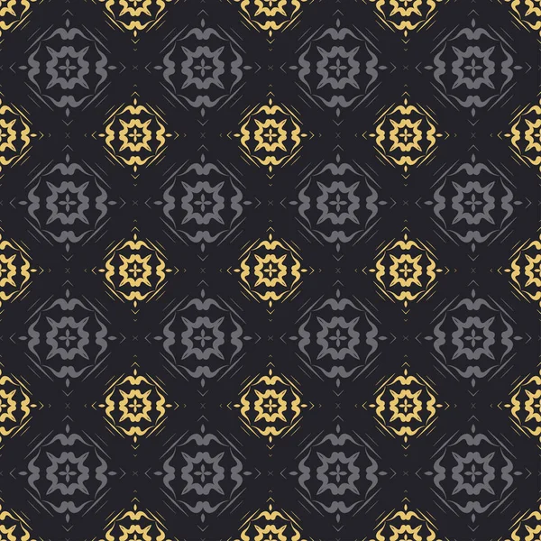 Modern Background Vector Texture Pattern Design Gold Black Wallpaper Seamless — Stockvektor