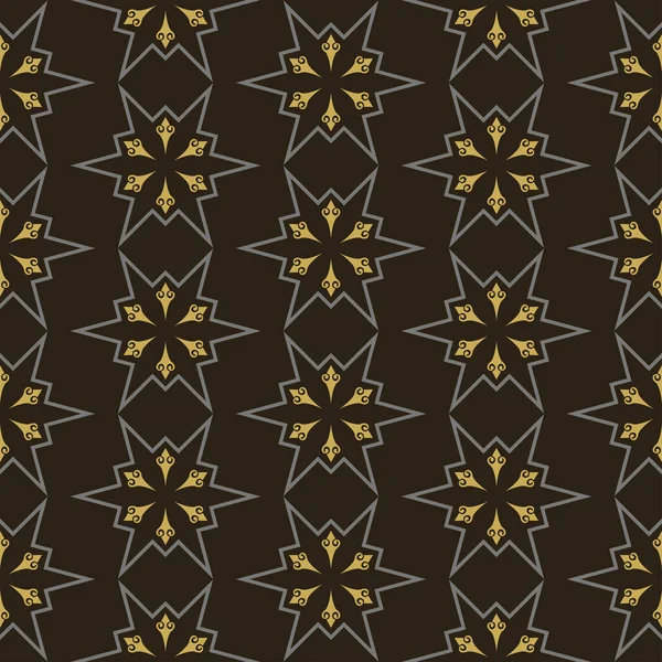 Modern Background Vector Texture Geometric Colors Gold Black Gray Seamless — Stock vektor