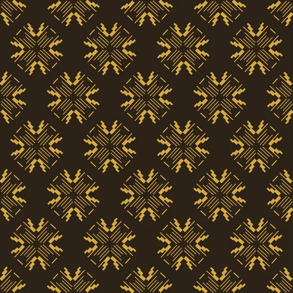 Abstract Background Vector Texture Geometric Black Gold Pattern Seamless Wallpaper — Wektor stockowy